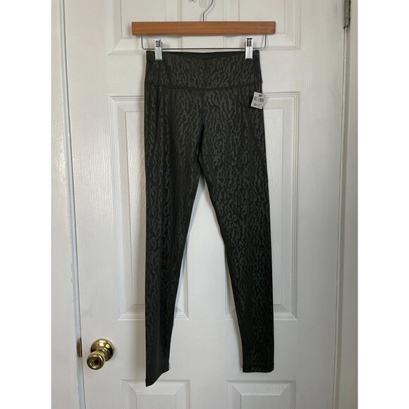 NEW Sweaty Betty All Day Women XXS Green Athletic Leggings full Length Stretch - Picture 1 of 8